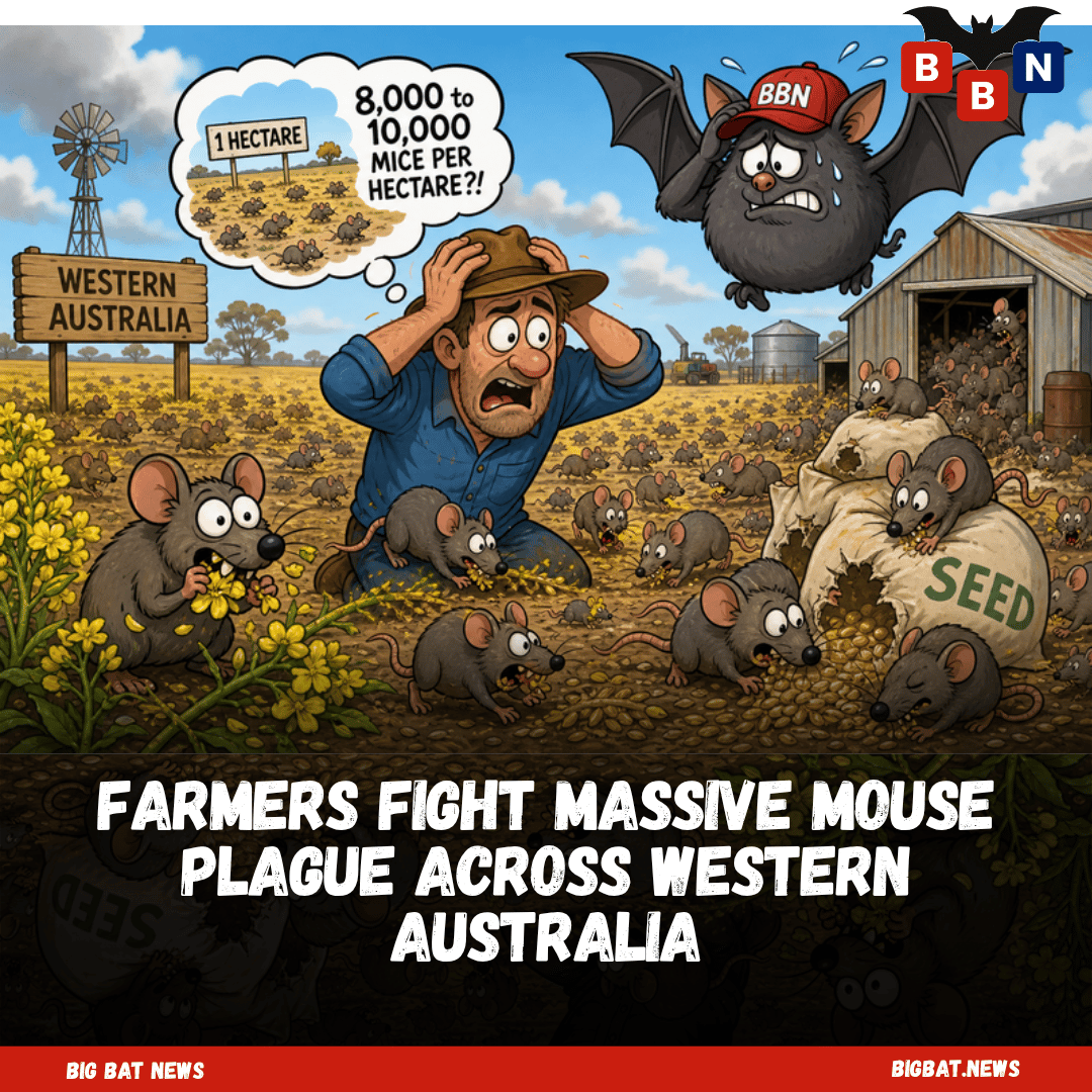 Farmers fight massive mouse plague across Western Australia - Big Bat News