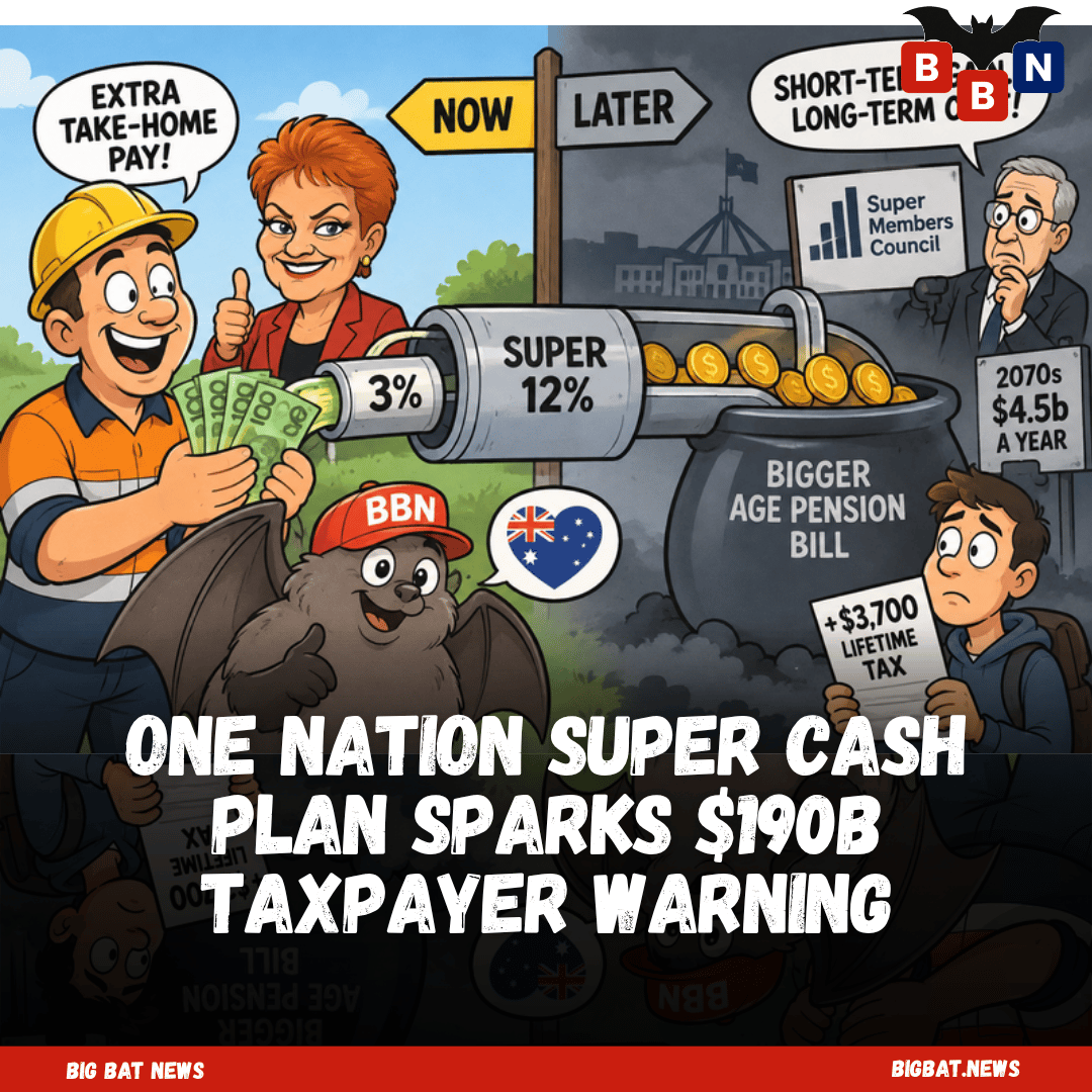 One Nation super cash plan sparks $190b taxpayer warning - Big Bat News