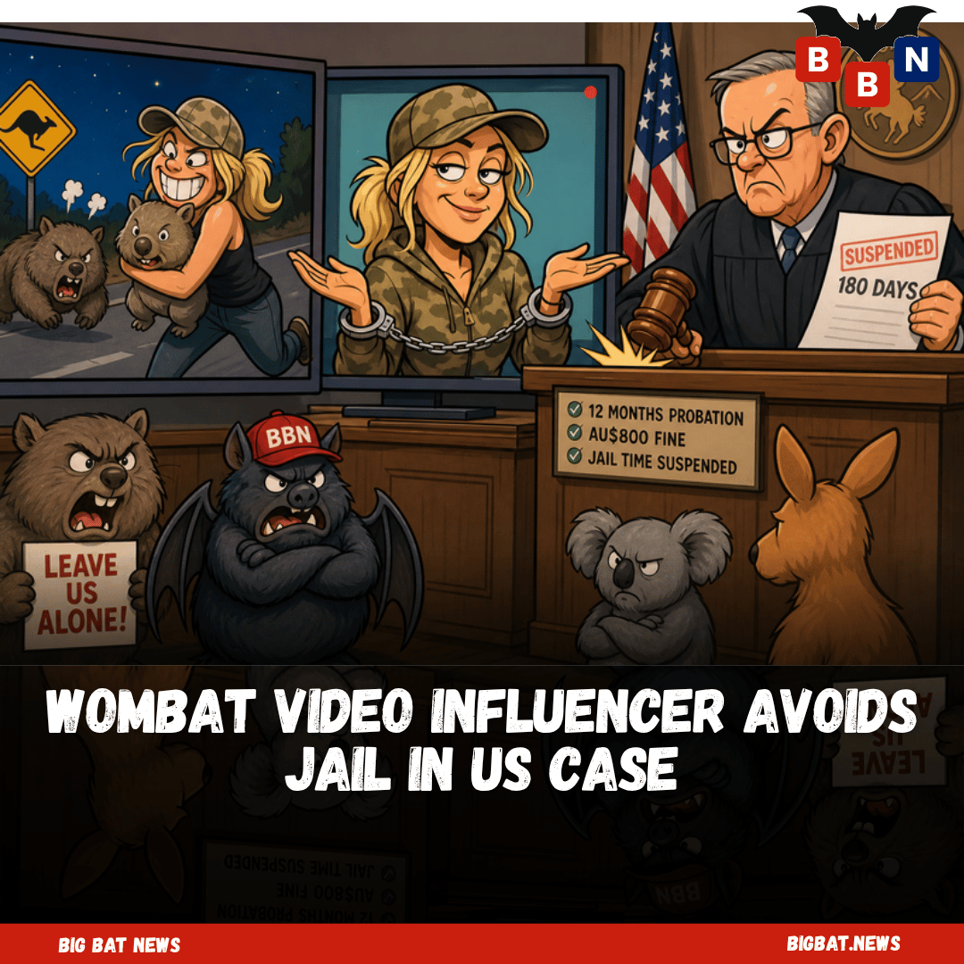 Wombat video influencer avoids jail in US case - Big Bat News